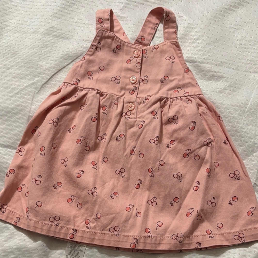 Pink Cherry Print Dress